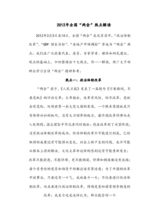 两会热点