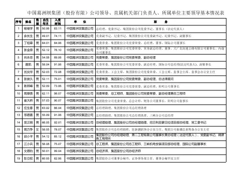 中国葛洲坝集团公司