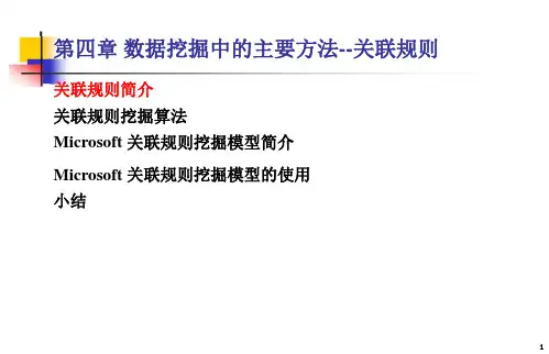 第4章-数据挖掘的主要方法---关联规则