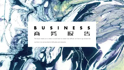 述职报告工作总结汇报商务报告PPT模板
