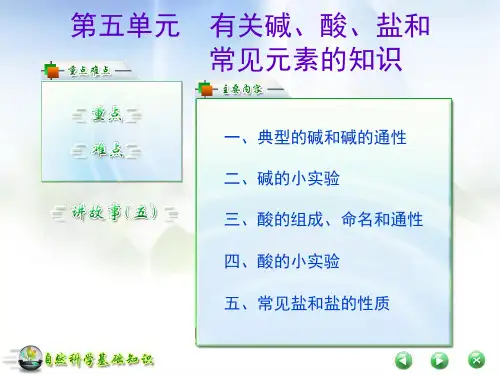 自然科学基础知识05无机化学部分课件