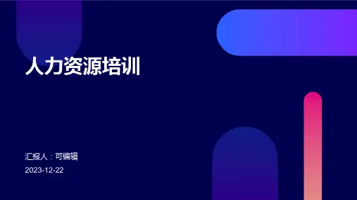 人力资源培训ppt