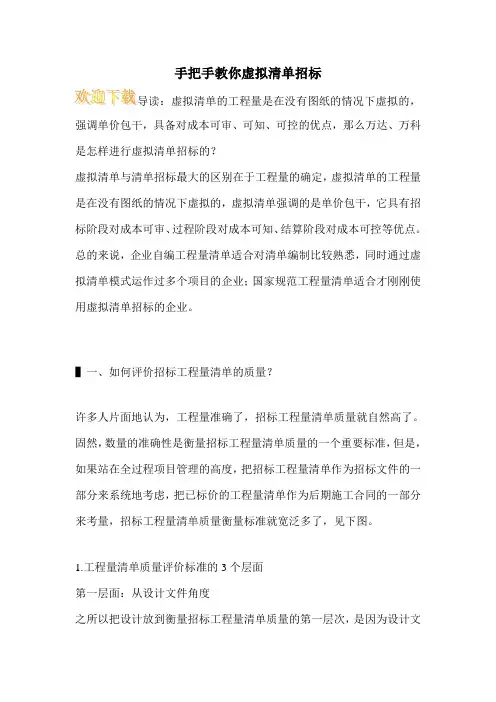 手把手教你虚拟清单招标