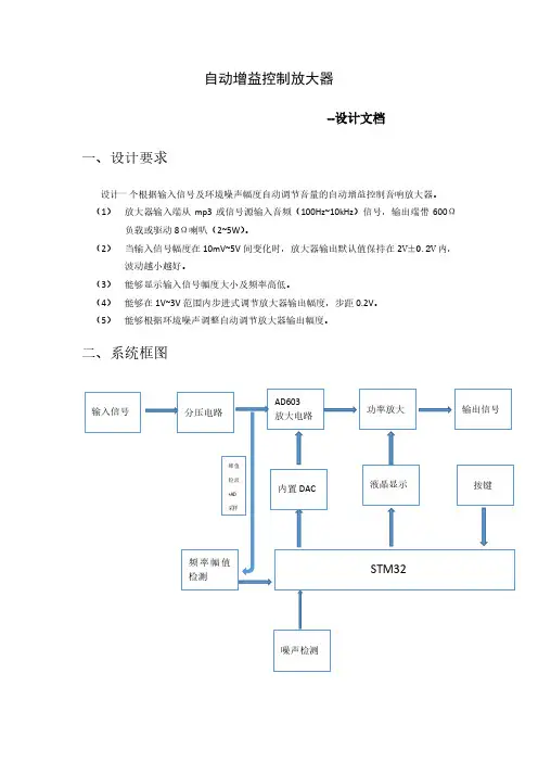 自动增益控制放大器