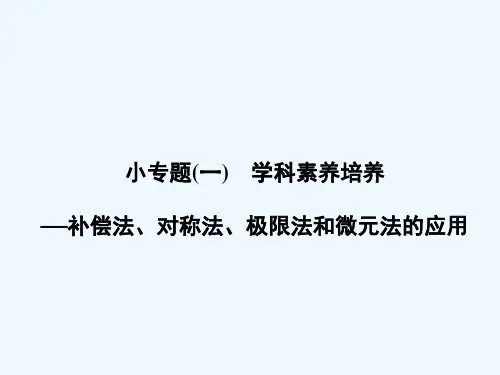 2018-2019高中同步新课标高中物理人教版选修3-1课件：第一章 静电场小专题一 