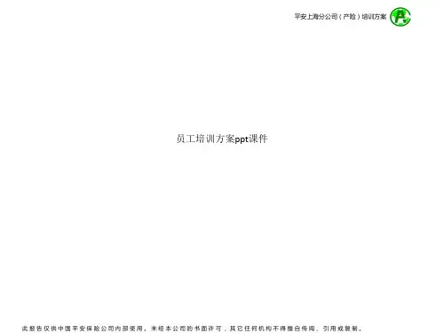 员工培训方案ppt课件