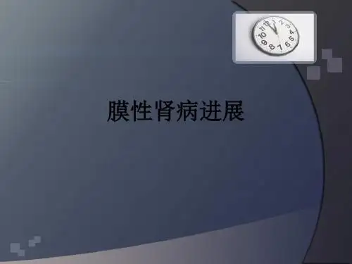 膜性肾病进展ppt课件