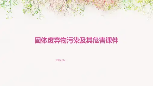 固体废弃物污染及其危害课件