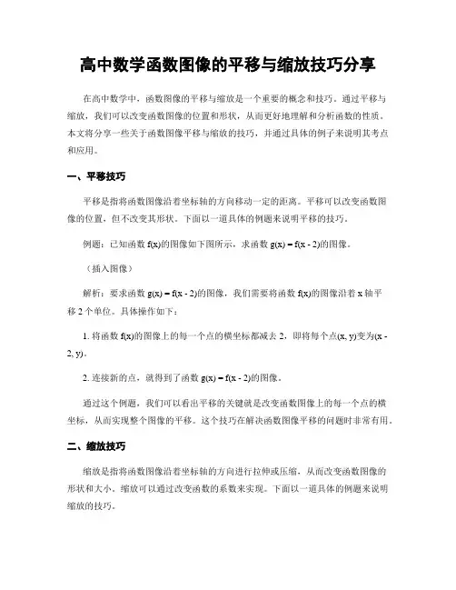 高中数学函数图像的平移与缩放技巧分享