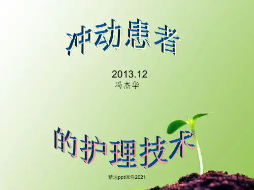 冲动病人的护理PPT课件