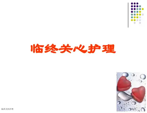 临终关怀护理专家讲座