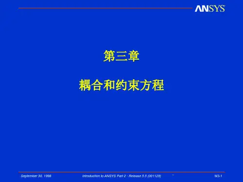 约束和耦合方程
