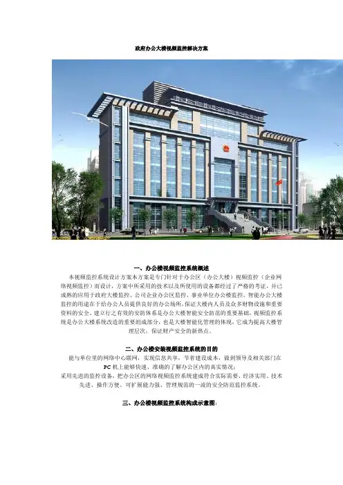 政府办公大楼视频监控解决方案