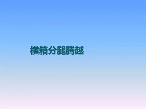 人教版初中七年级体育与健康《横箱分腿腾越》课件