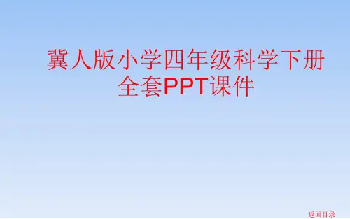 冀人版小学四年级科学下册全套PPT课件