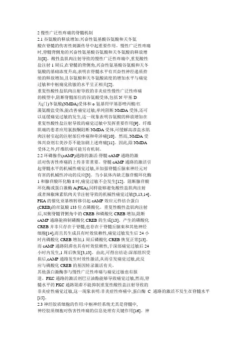 疼痛的机制