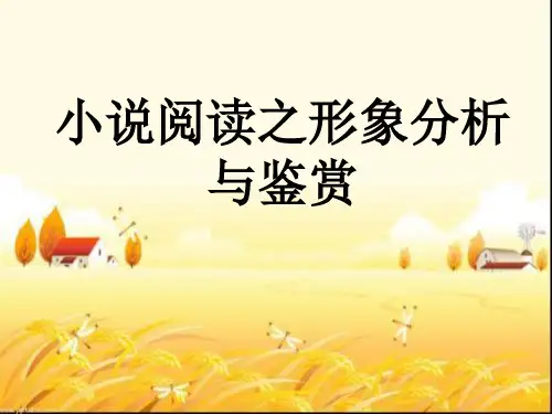 小说阅读之形象分析与鉴赏 PPT课件