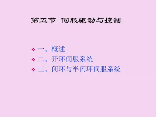 数控机床伺服驱动ppt课件
