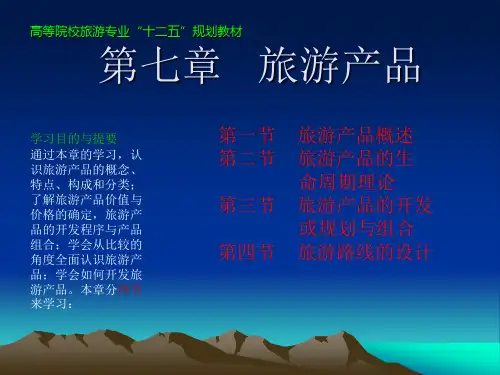 第七章  旅游产品