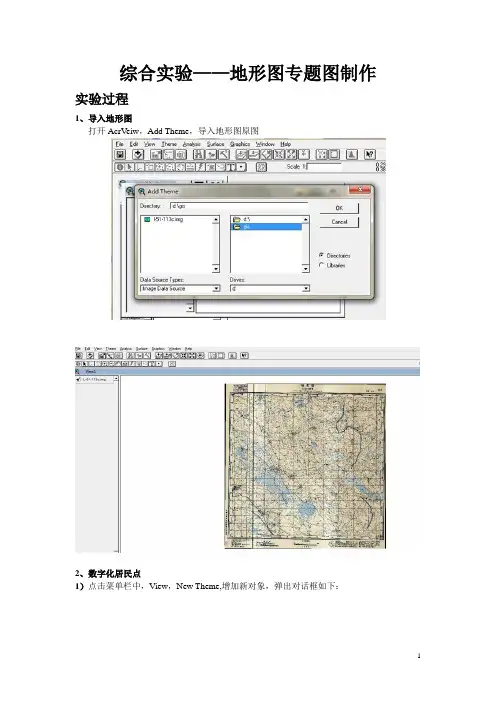 GIS专题图制作步骤