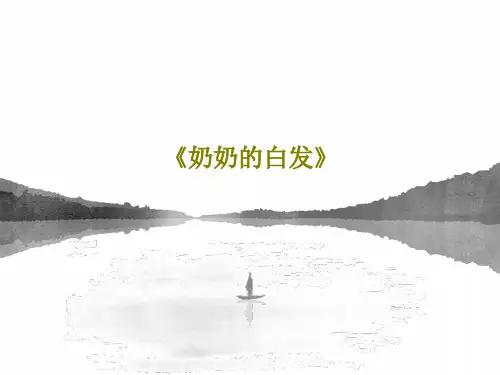 《奶奶的白发》24页PPT