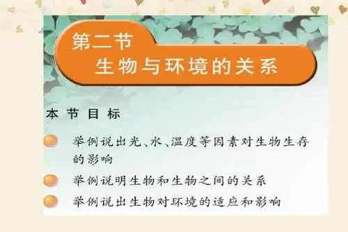 1-2生物与环境的关系