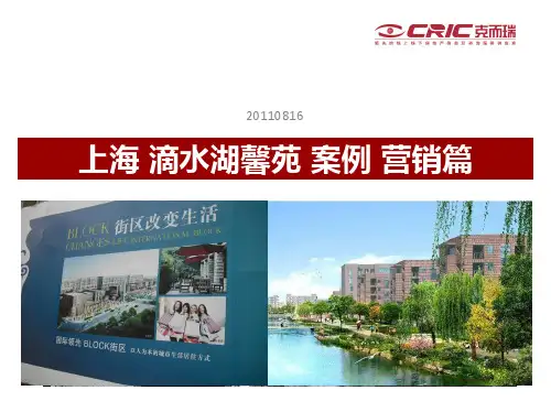 上海滴水湖馨苑营销案例