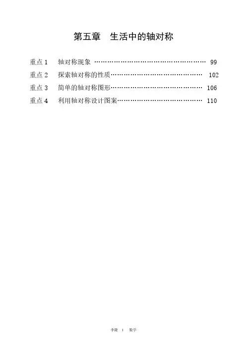 生活中的轴对称教案（最新完成版）