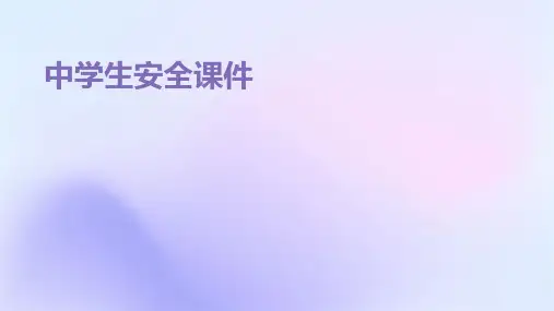 中学生安全课件ppt