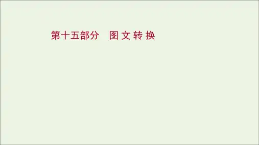 2022年高考语文一轮复习第十五部分图文转换课件