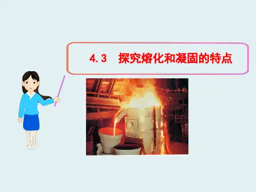 粤教沪科初中物理八上《4.3 探究熔化和凝固的特点》PPT课件