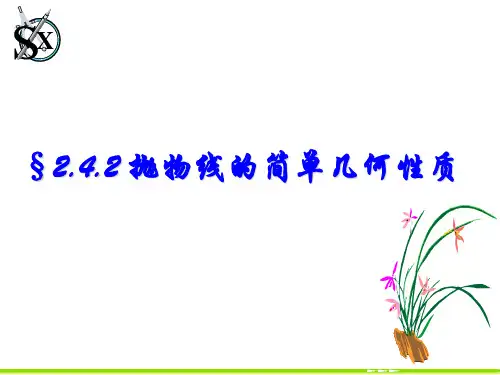 2.4.2-抛物线的简单几何性质