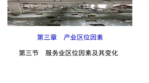 高中地理 (新教材)高一必修二第三章第三节服务业区位因素及其变化(37张ppt)