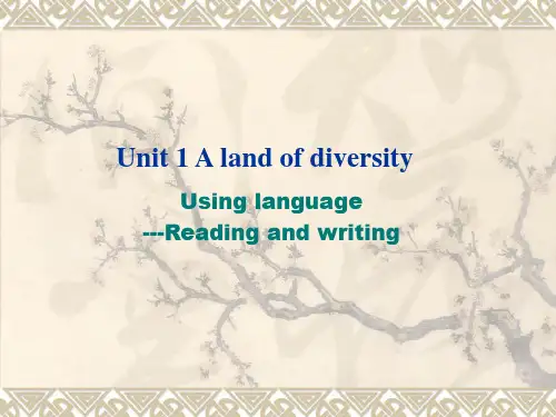 人教课标版高中英语选修8Unit1Using language精品课件