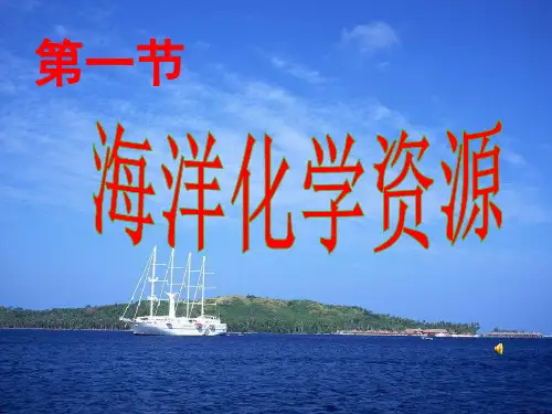 《海洋化学资源》课件 (市优)2022年九年级化学课件