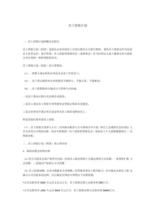公司员工持股计划