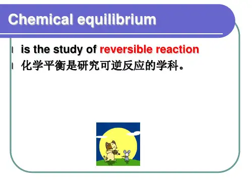 Chemical equilibrium化学英语翻译专业英语