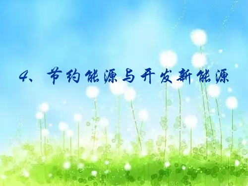 (完整版)《节约能源与开发新能源》