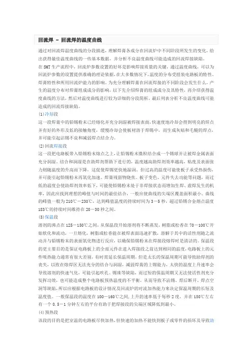 回流焊的温度曲线