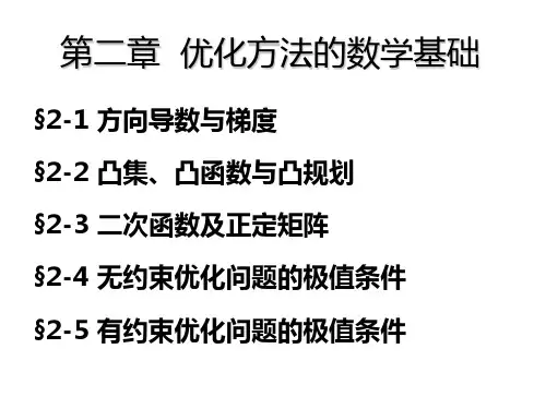第2章  机械优化设计优化方法的数学基础.ppt