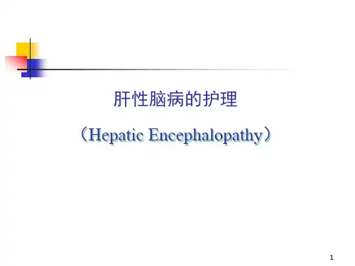 肝性脑病的护理-ppt课件