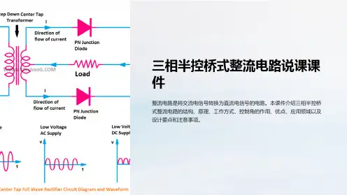 三相半控桥式整流电路说课课件