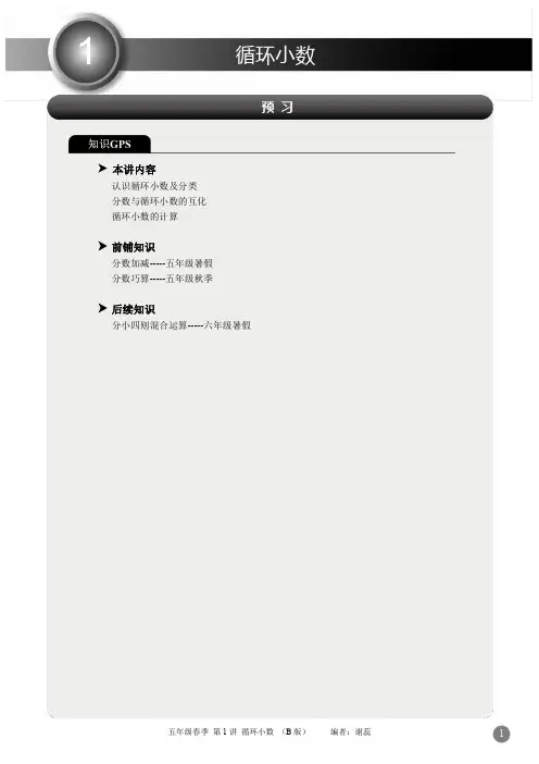 1-循环小数