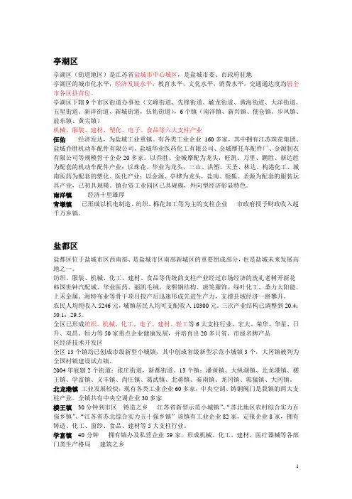 盐城市场分析