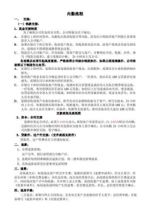 房产中介财务流程