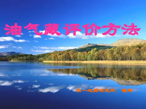 油藏评价方法