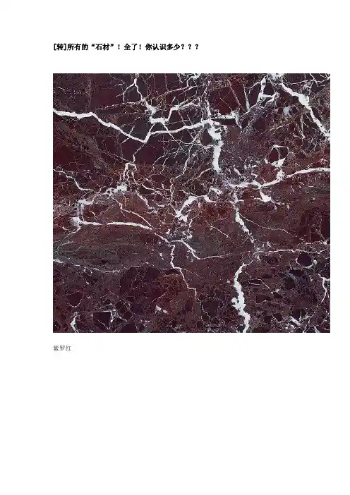 世界各地石材大全总共2100种