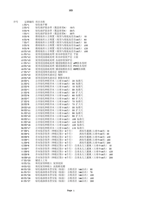 广东省园林绿化工程综合定额(2010)_电子版