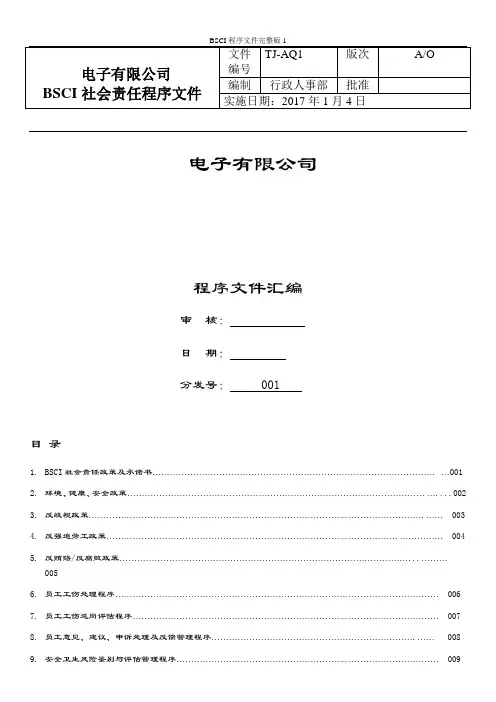BSCI程序文件完整版1