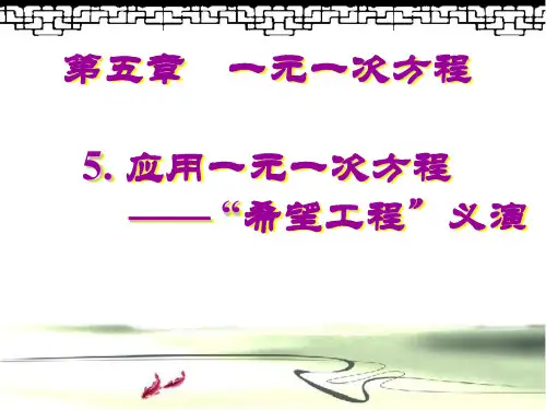“希望工程”义演 ppt课件
